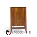 Broyhill Brasilia Mid Century Walnut and Brass Offset Credenza and Hutch | Mid Century Modern Furniture - Mid Century Furniture Chicago Broyhill Brasilia Mid Century Walnut and Brass Offset Credenza and Hutch