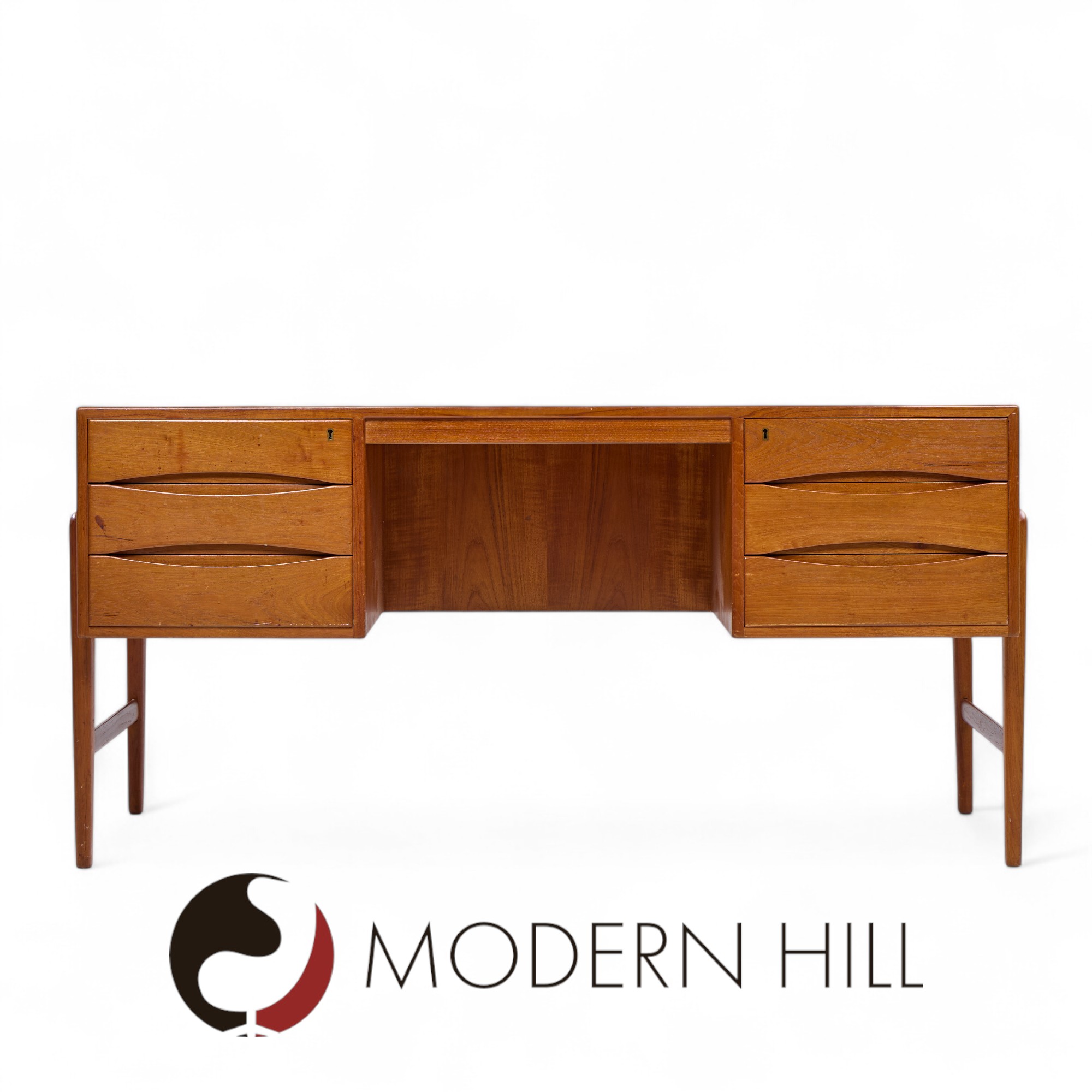 Christian Møller Mid Century Danish Teak Executive Desk