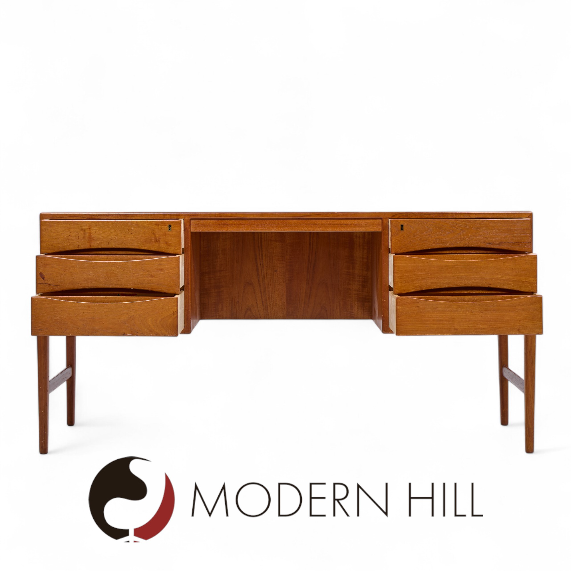 Christian Møller Mid Century Danish Teak Executive Desk