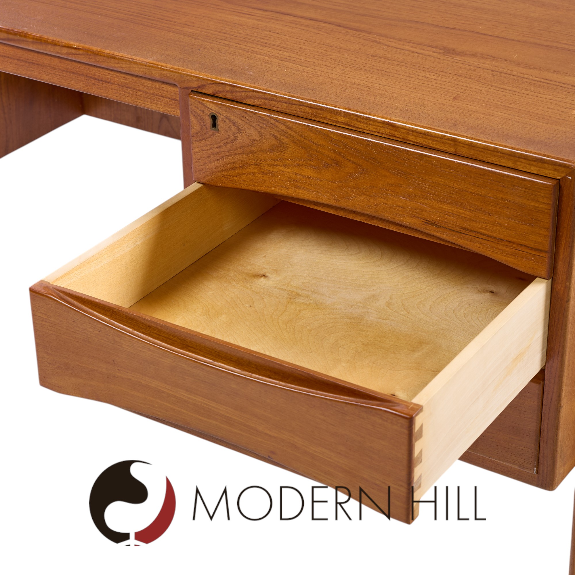 Christian Møller Mid Century Danish Teak Executive Desk