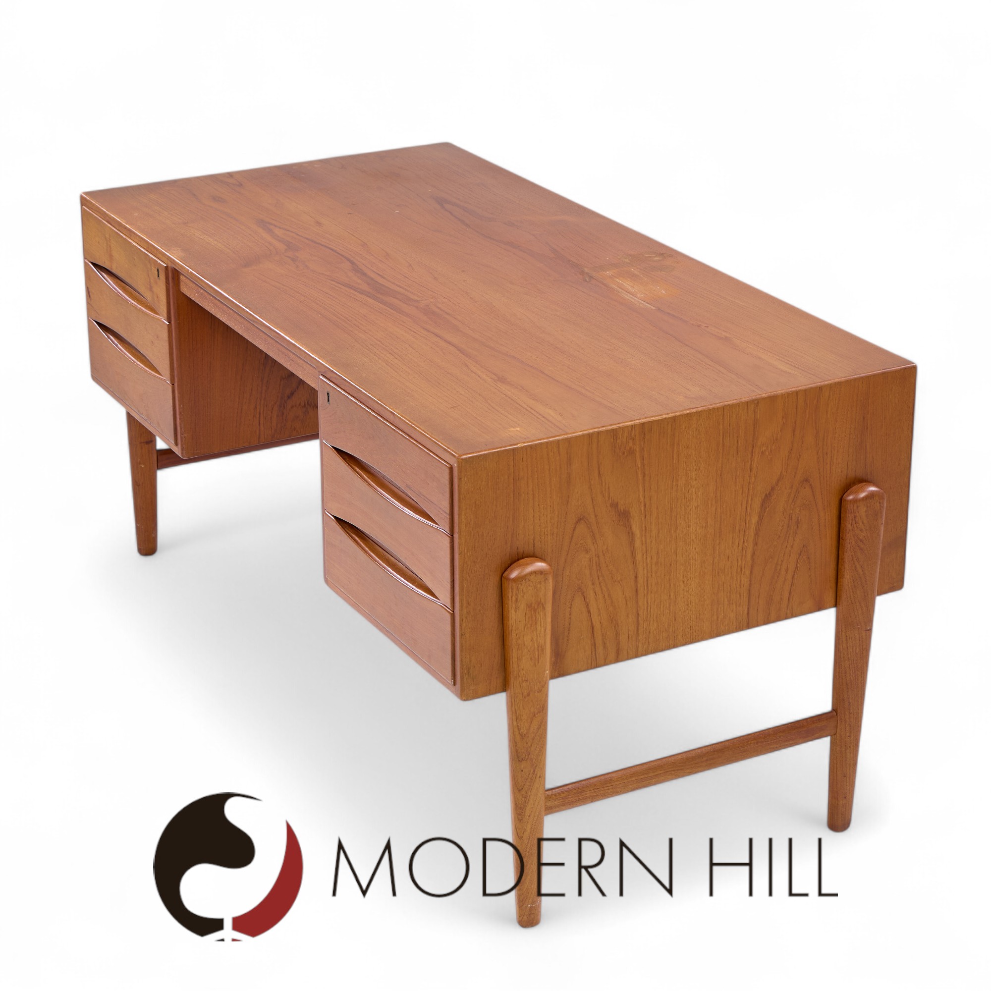 Christian Møller Mid Century Danish Teak Executive Desk