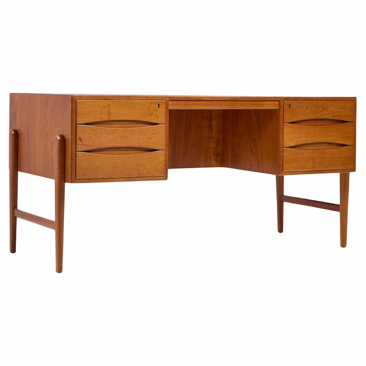 Christian Møller Mid Century Danish Teak Executive Desk