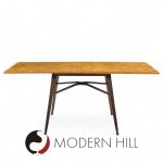 Edward Wormley for Dunbar Mid Century Mahogany and Burlwood Flip-top Table