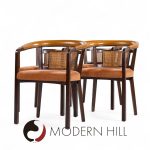 Edward Wormley for Dunbar Mahogany and Cane Dining Chairs - Set of 4