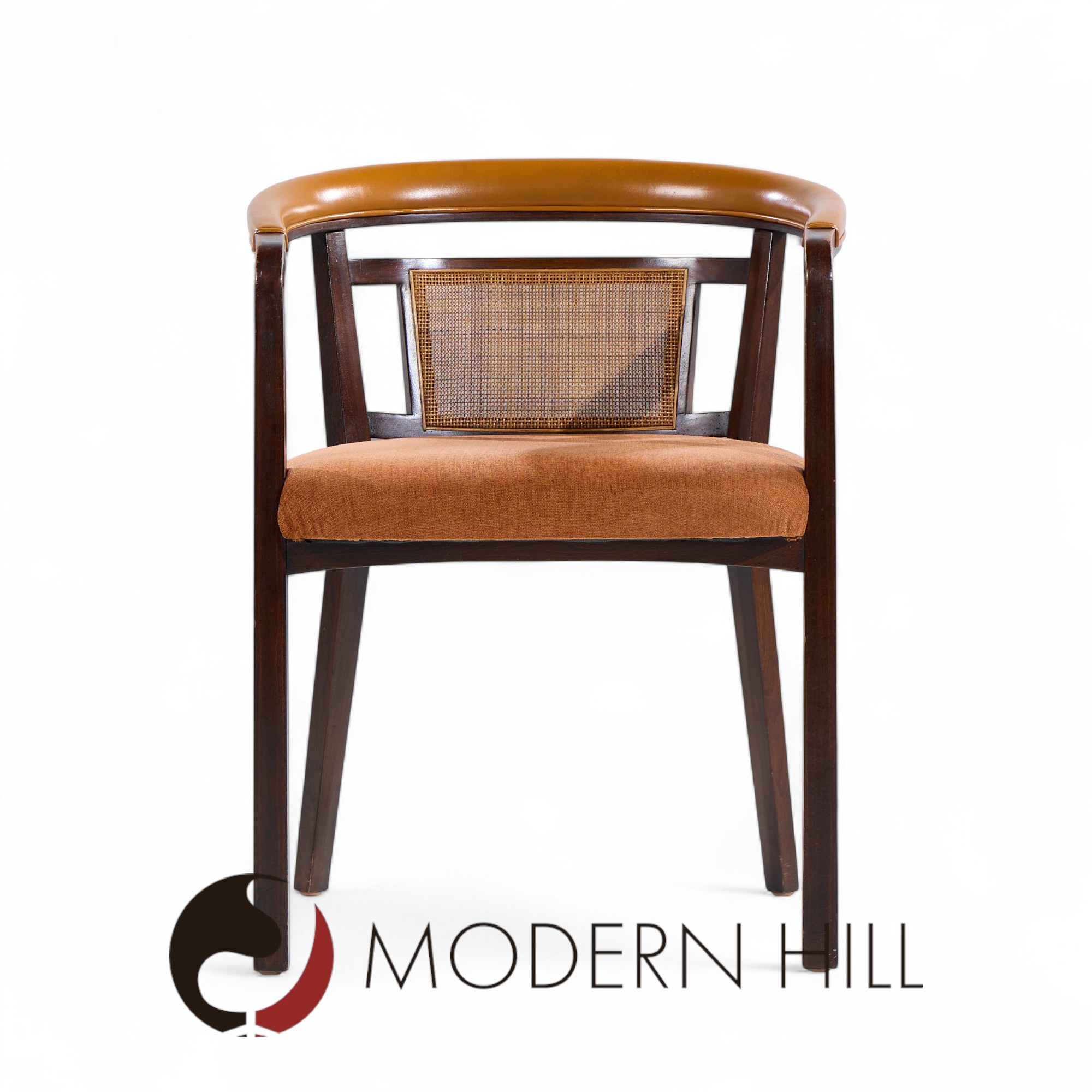 Edward Wormley for Dunbar Mahogany and Cane Dining Chairs - Set of 4