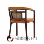 Edward Wormley for Dunbar Mahogany and Cane Dining Chairs - Set of 4