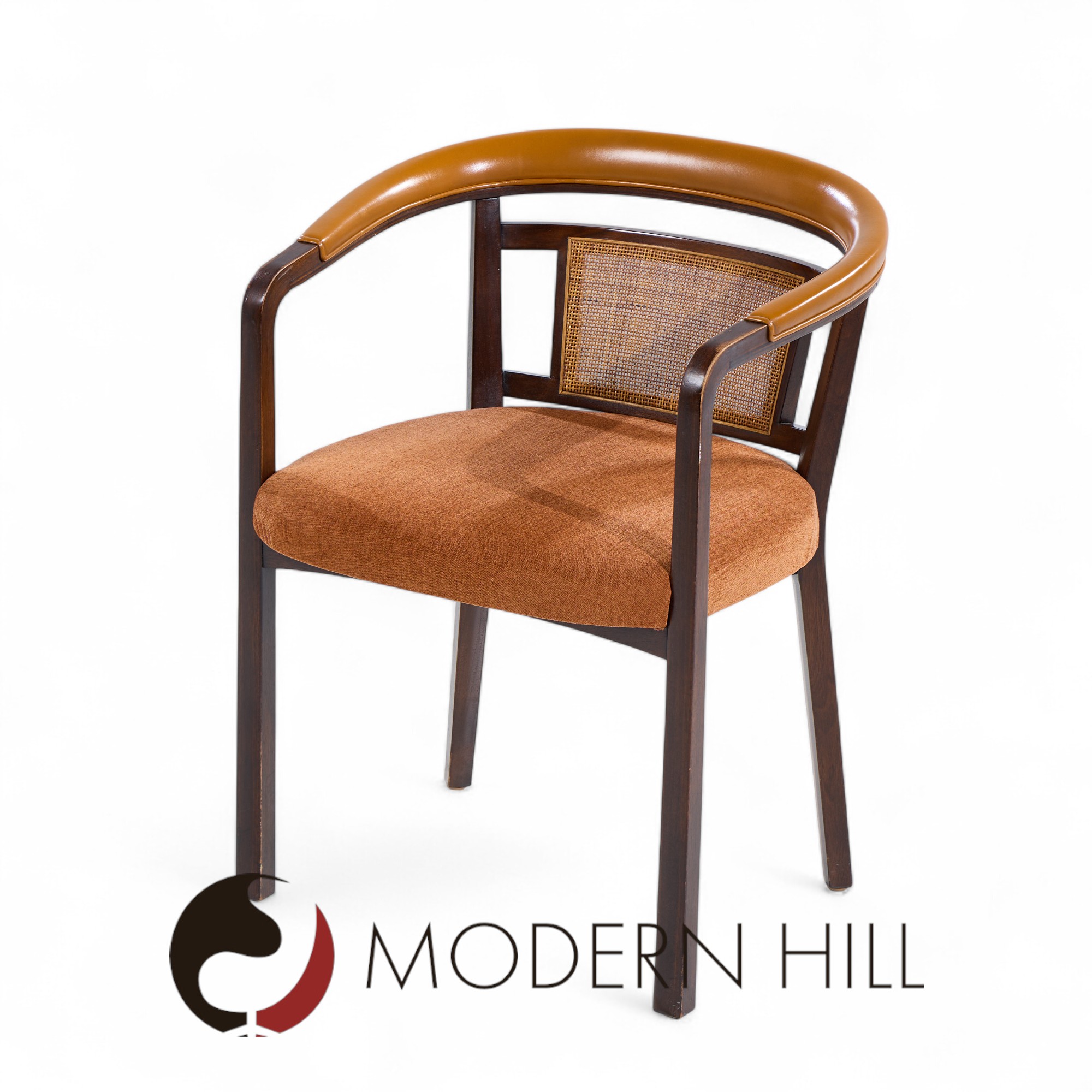 Edward Wormley for Dunbar Mahogany and Cane Dining Chairs - Set of 4
