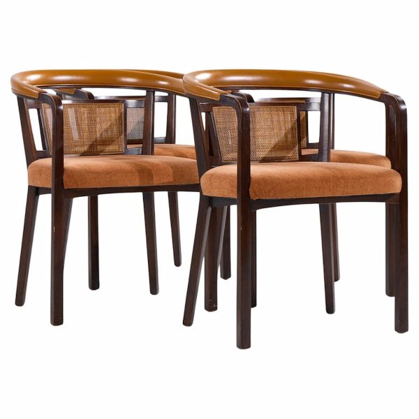 Edward Wormley for Dunbar Mahogany and Cane Dining Chairs - Set of 4