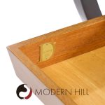 Edward Wormley for Dunbar Mid Century Brass, Walnut and Mahogany Console Table