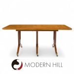 Edward Wormley for Dunbar Mid Century Mahogany Expanding Dining Table with 2 Leaves