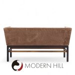 Edward Wormley for Dunbar Mid Century Rosewood and Mahogany Settee Bench
