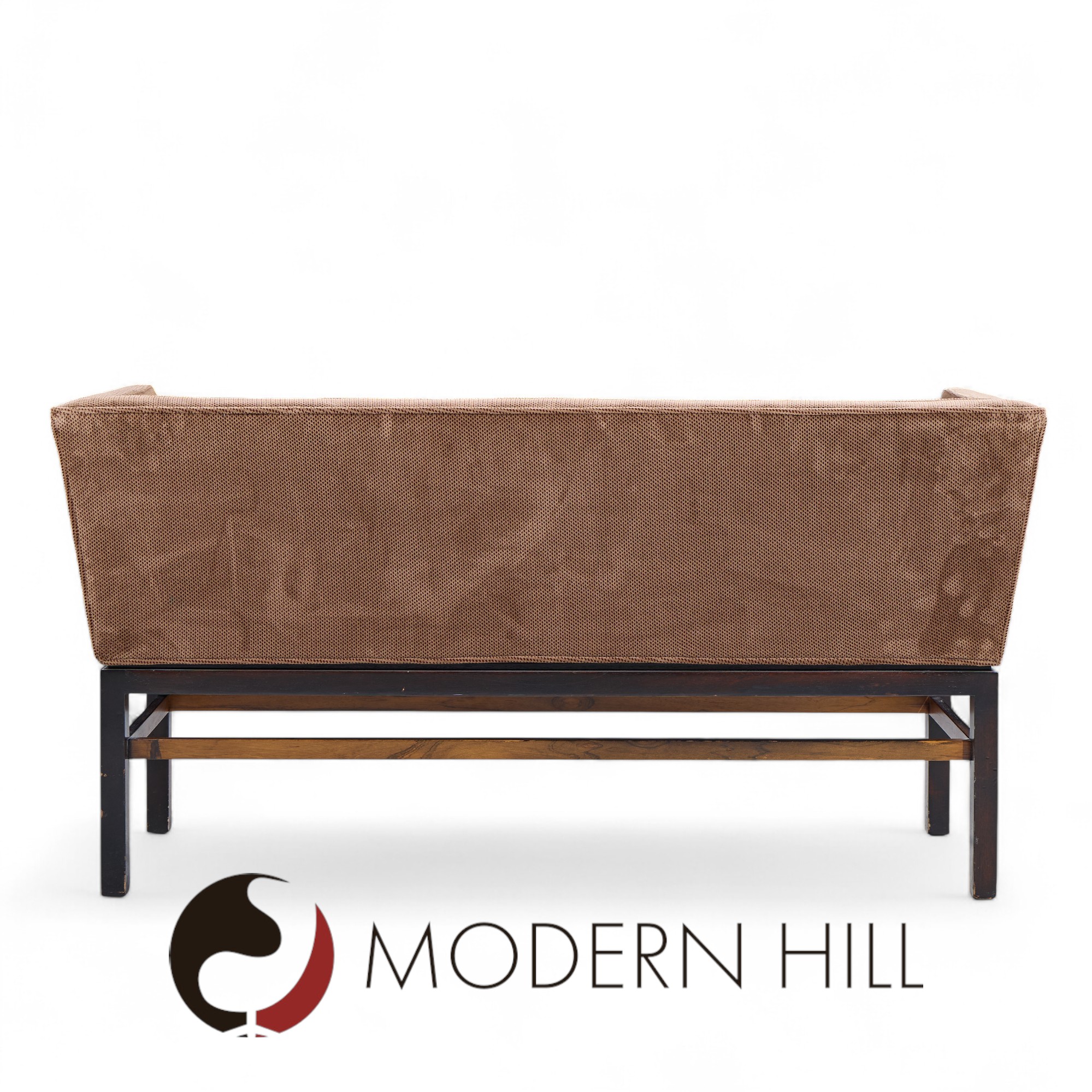 Edward Wormley for Dunbar Mid Century Rosewood and Mahogany Settee Bench