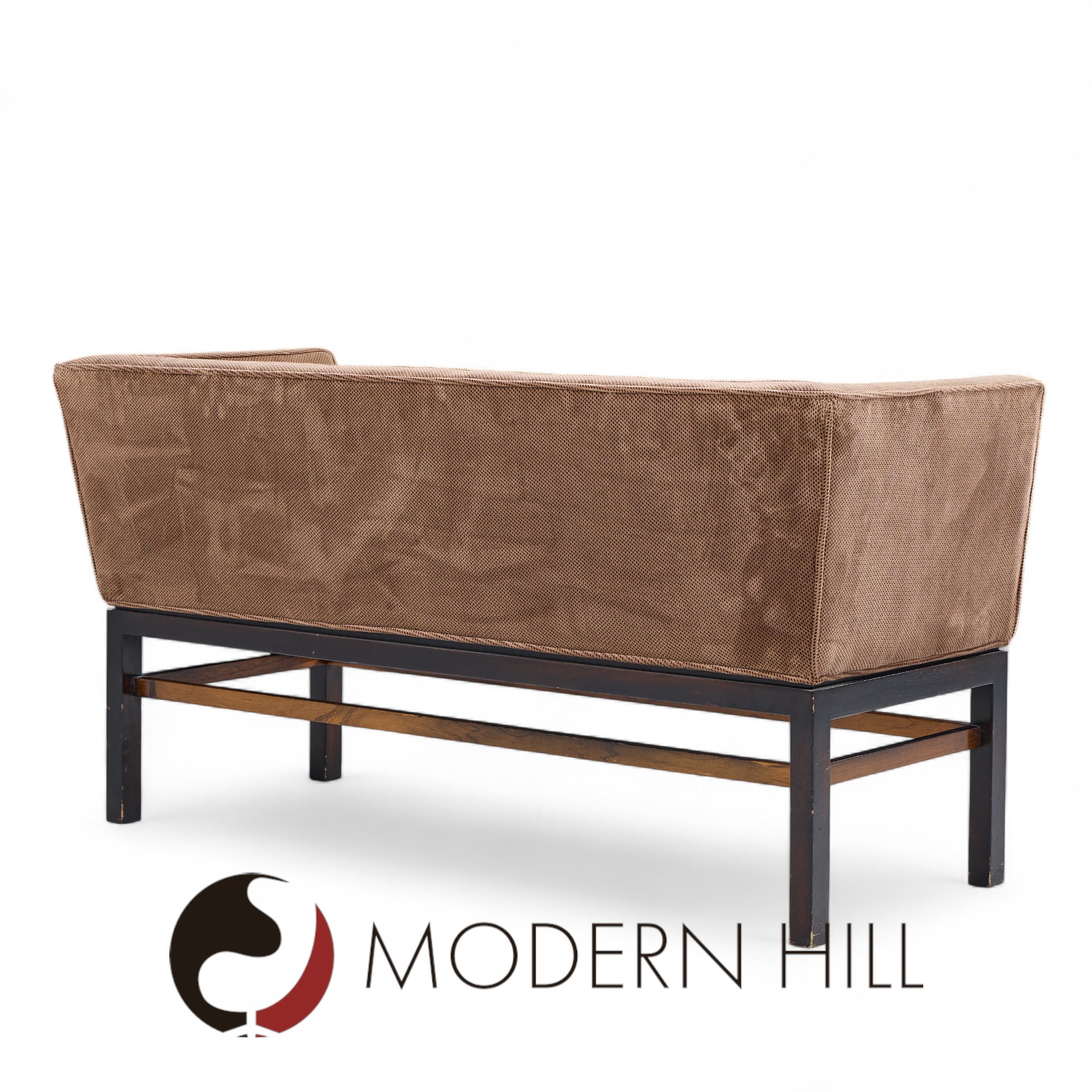 Edward Wormley for Dunbar Mid Century Rosewood and Mahogany Settee Bench