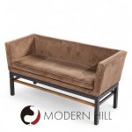 Edward Wormley for Dunbar Mid Century Rosewood and Mahogany Settee Bench