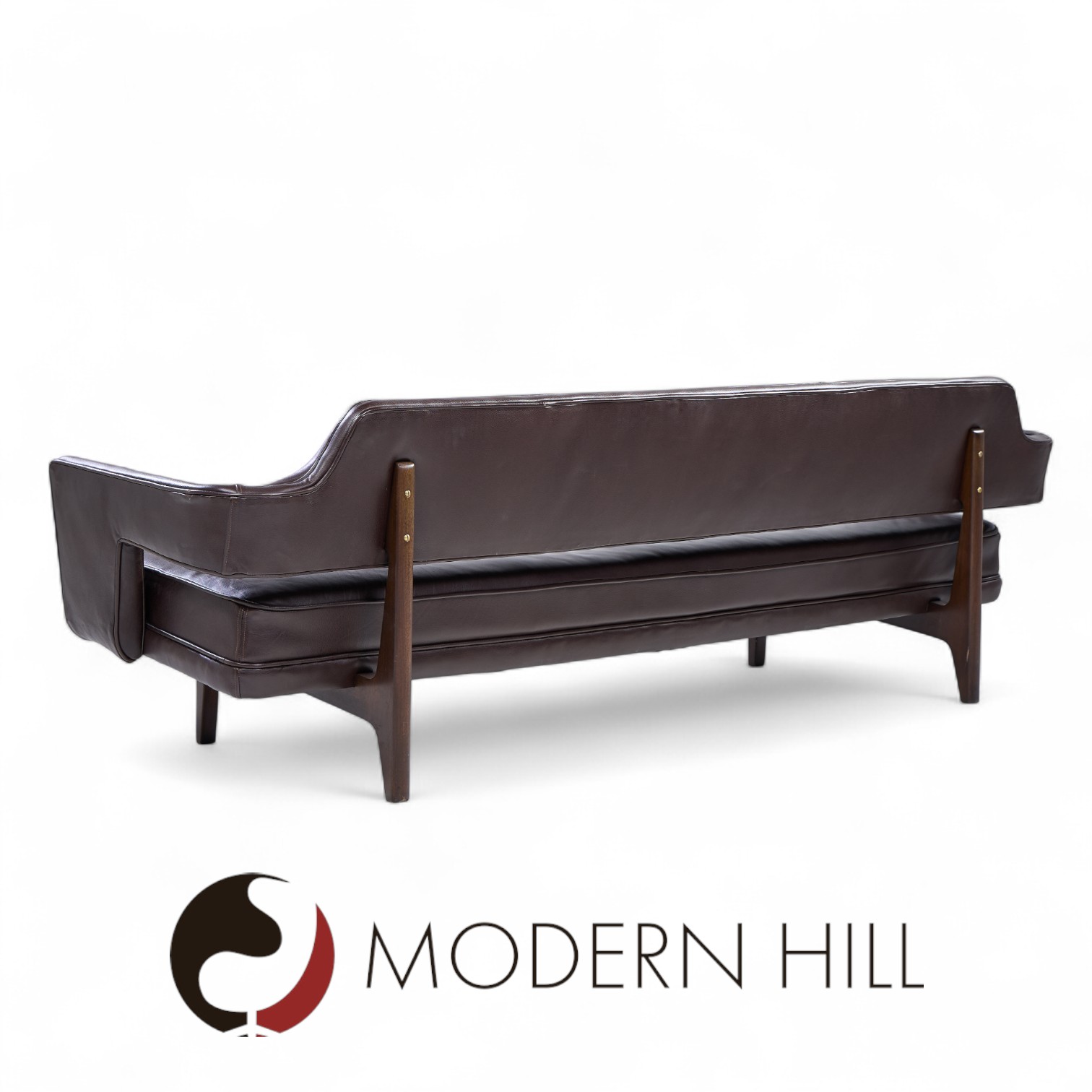 Edward Wormley for Dunbar Model 486 Mid Century Bracket Back Sofa