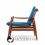 Finn Juhl Mid Century Danish Teak Spade Lounge Chairs - Pair