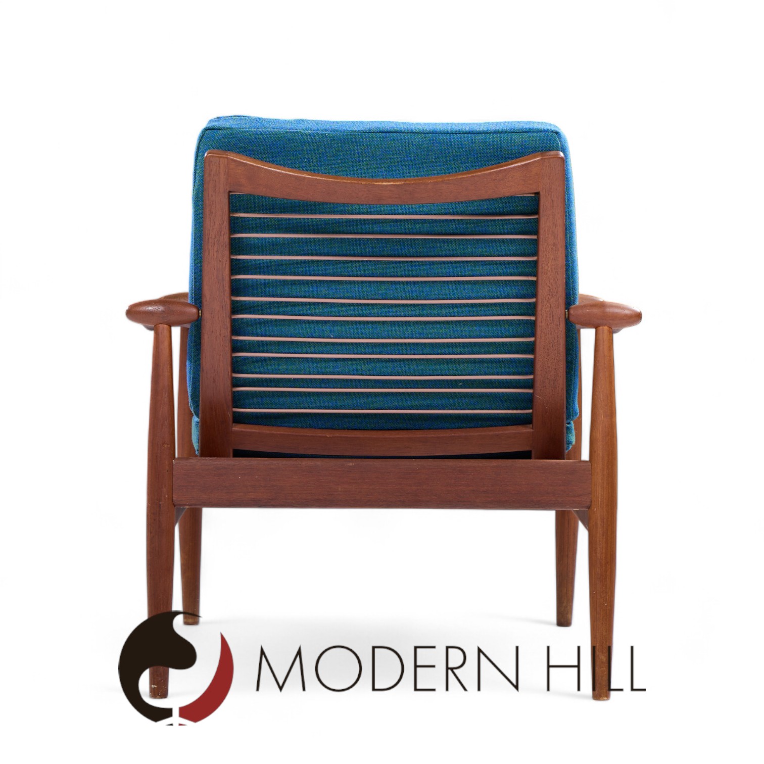 Finn Juhl Mid Century Danish Teak Spade Lounge Chairs - Pair