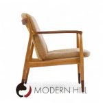 Finn Juhl for Baker Delegate Mid Century Walnut Lounge Chairs - Pair