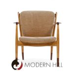 Finn Juhl for Baker Delegate Mid Century Walnut Lounge Chairs - Pair