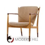 Finn Juhl for Baker Delegate Mid Century Walnut Lounge Chairs - Pair