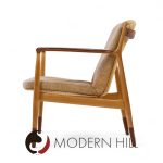 Finn Juhl for Baker Delegate Mid Century Walnut Lounge Chairs - Pair