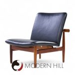 Finn Juhl for France and Sons Fd137 Mid Century Danish Teak Japan Lounge Chairs - Pair