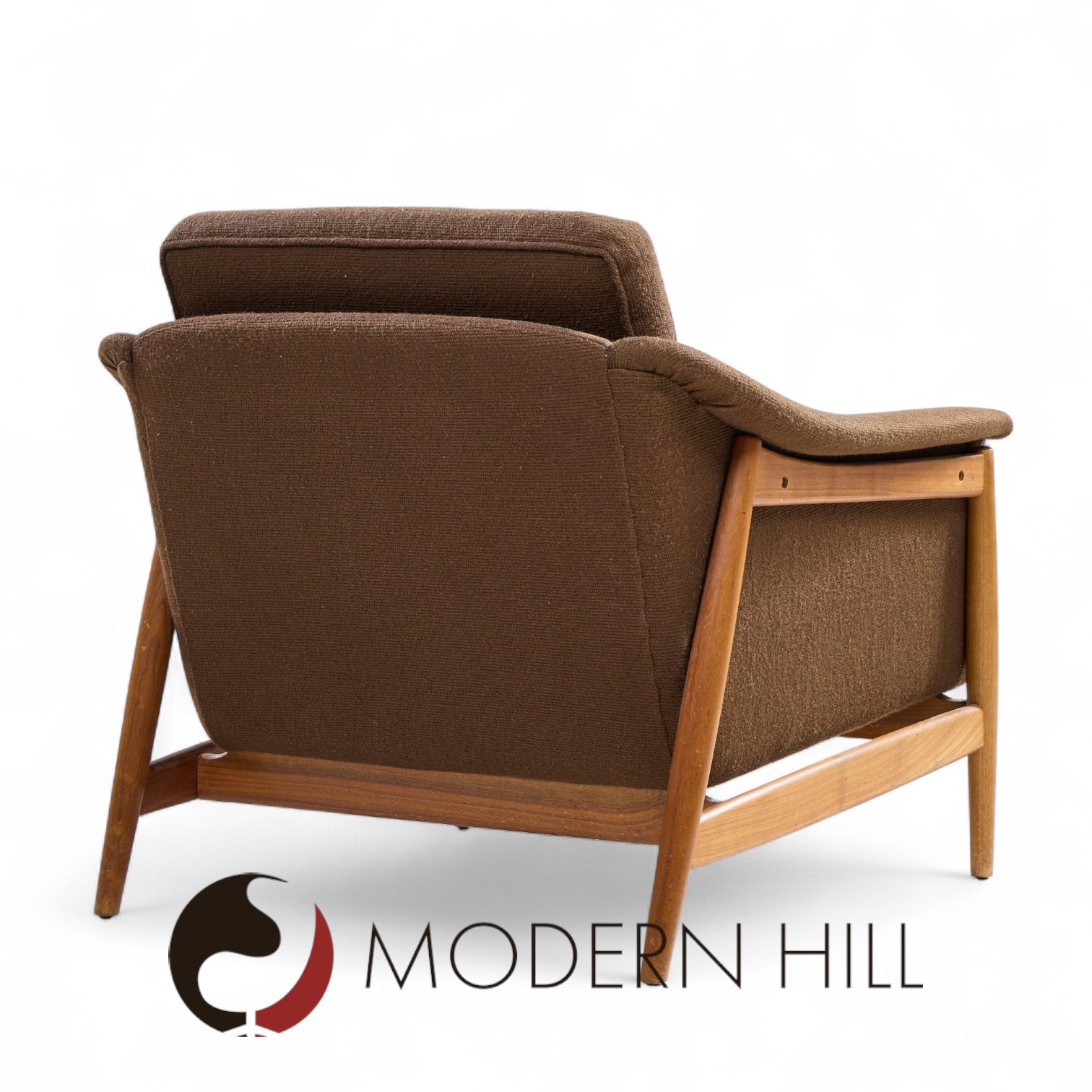 Folke Olsen for Dux Mid Century Danish Teak Lounge Chairs - Pair