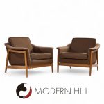 Folke Olsen for Dux Mid Century Danish Teak Lounge Chairs - Pair | Mid Century Modern Furniture - Mid Century Furniture Chicago Folke Olsen for Dux Mid Century Danish Teak Lounge Chairs - Pair