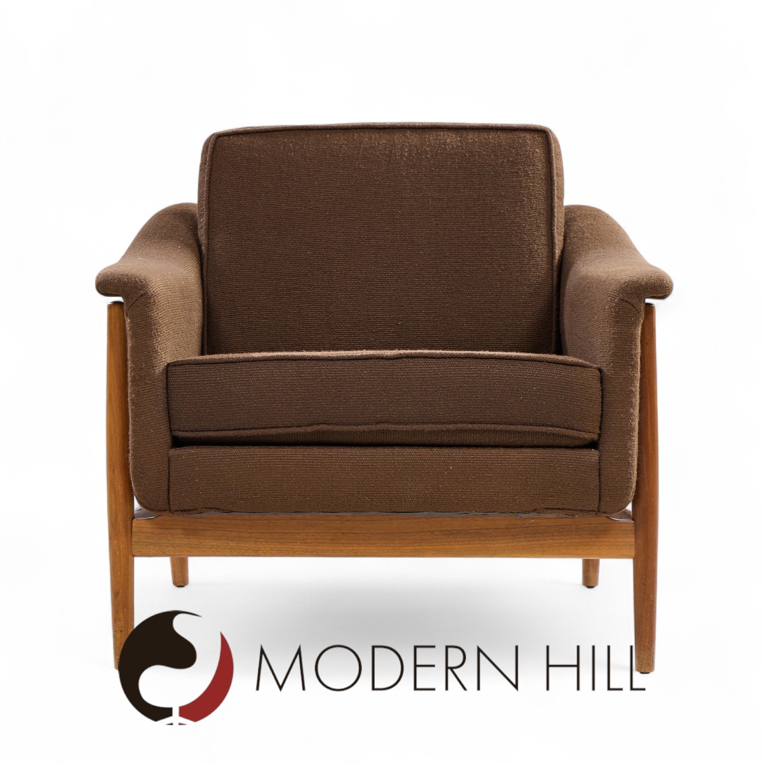 Folke Olsen for Dux Mid Century Danish Teak Lounge Chairs - Pair