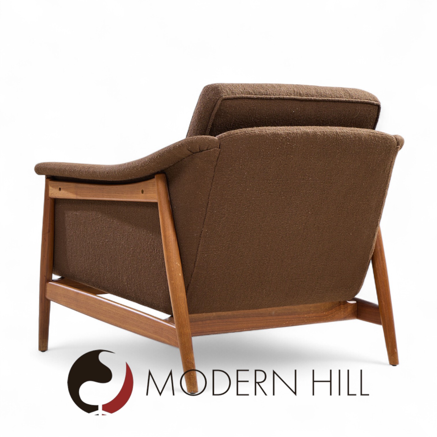 Folke Olsen for Dux Mid Century Danish Teak Lounge Chairs - Pair