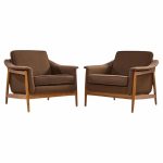 Folke Olsen for Dux Mid Century Danish Teak Lounge Chairs - Pair | Mid Century Modern Furniture - Mid Century Furniture Chicago Folke Olsen for Dux Mid Century Danish Teak Lounge Chairs - Pair