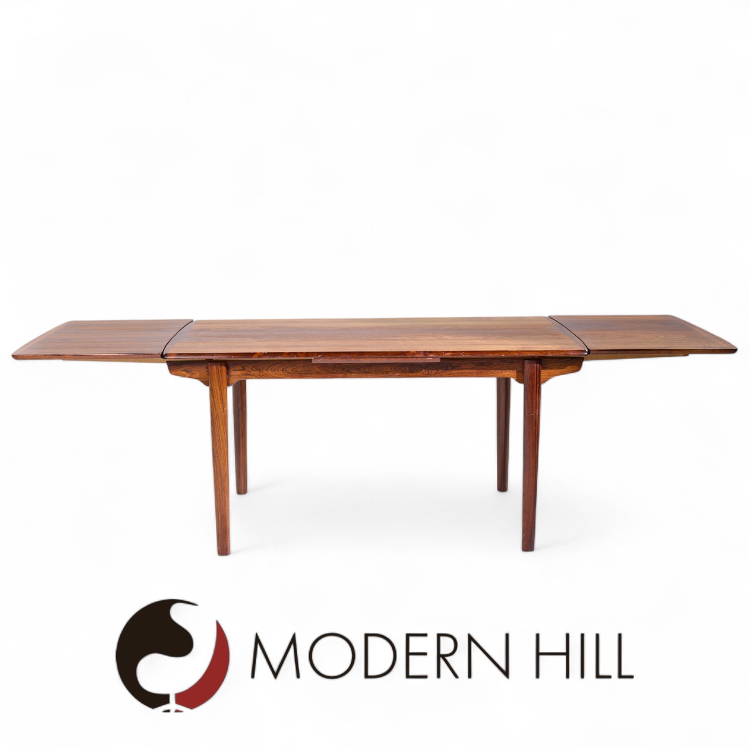 Gunni Omann for Omann Jun Mid Century Danish Rosewood Hidden Leaf Expanding Dining Table