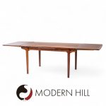 Gunni Omann for Omann Jun Mid Century Danish Rosewood Hidden Leaf Expanding Dining Table
