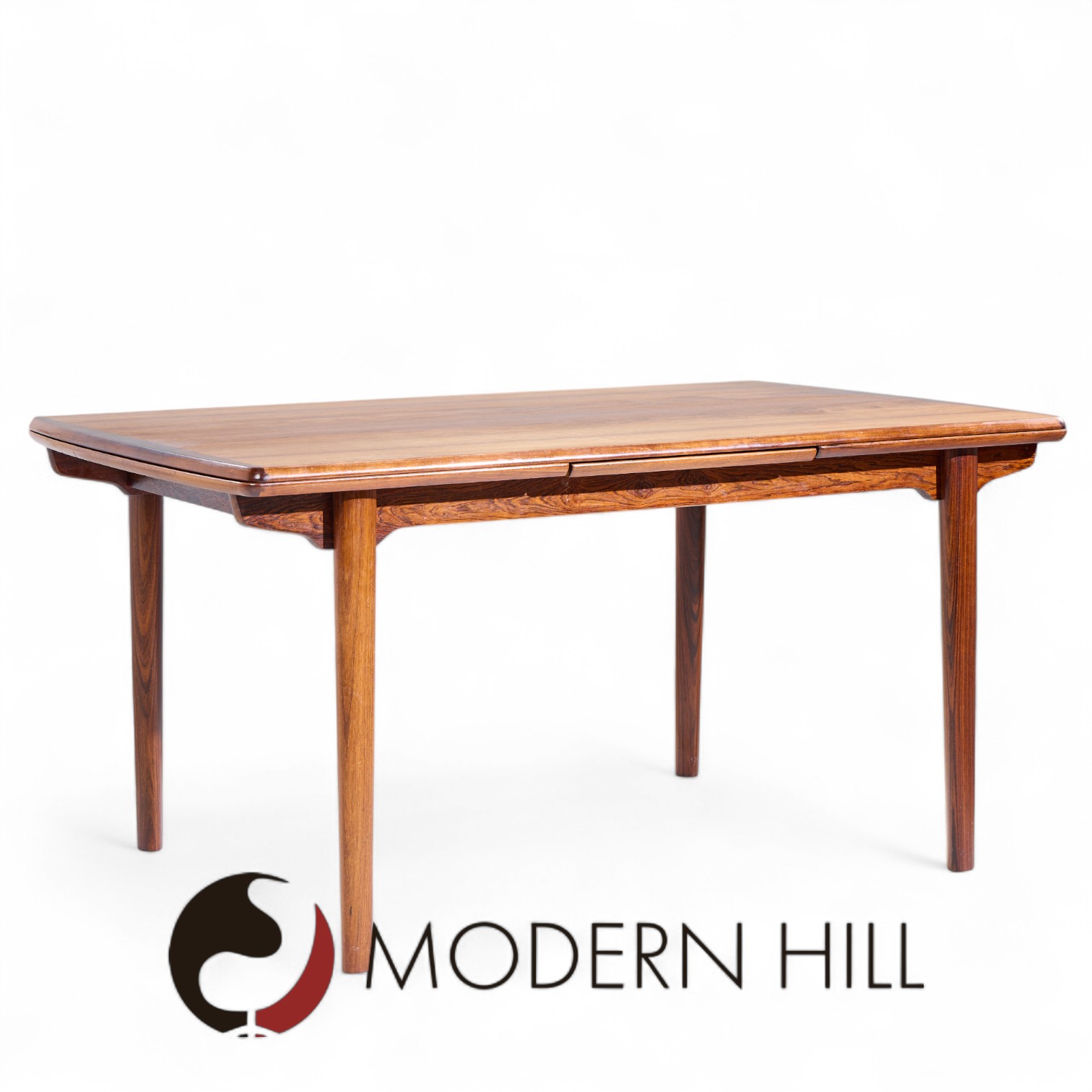 Gunni Omann for Omann Jun Mid Century Danish Rosewood Hidden Leaf Expanding Dining Table