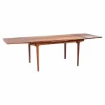 Gunni Omann for Omann Jun Mid Century Danish Rosewood Hidden Leaf Expanding Dining Table