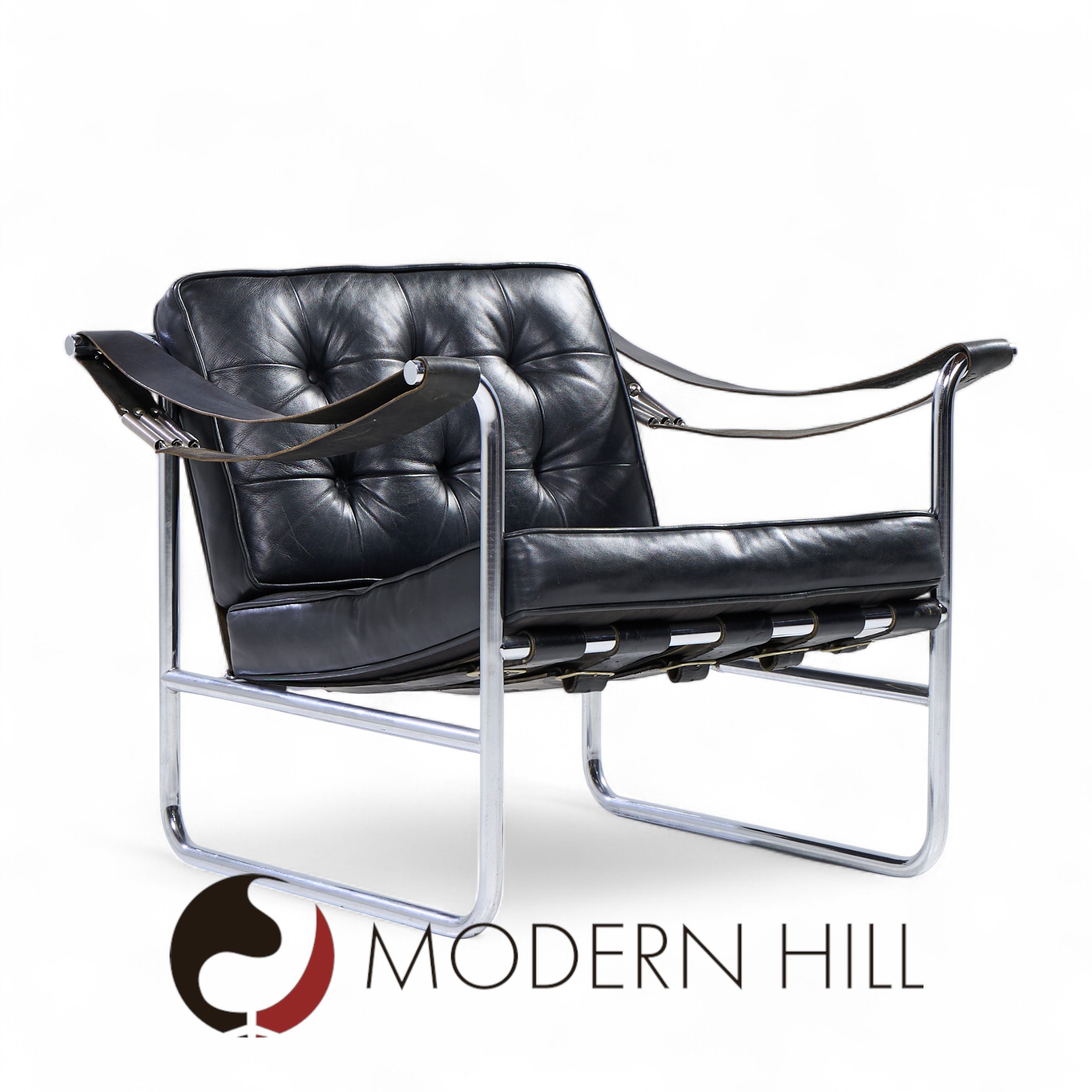 Hans Eichenberger for De Sede Model He 113 Mid Century Lounge Chairs - Pair