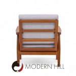 Hans Wegner for Getama Ge270 Mid Century Teak Lounge Chairs - Pair