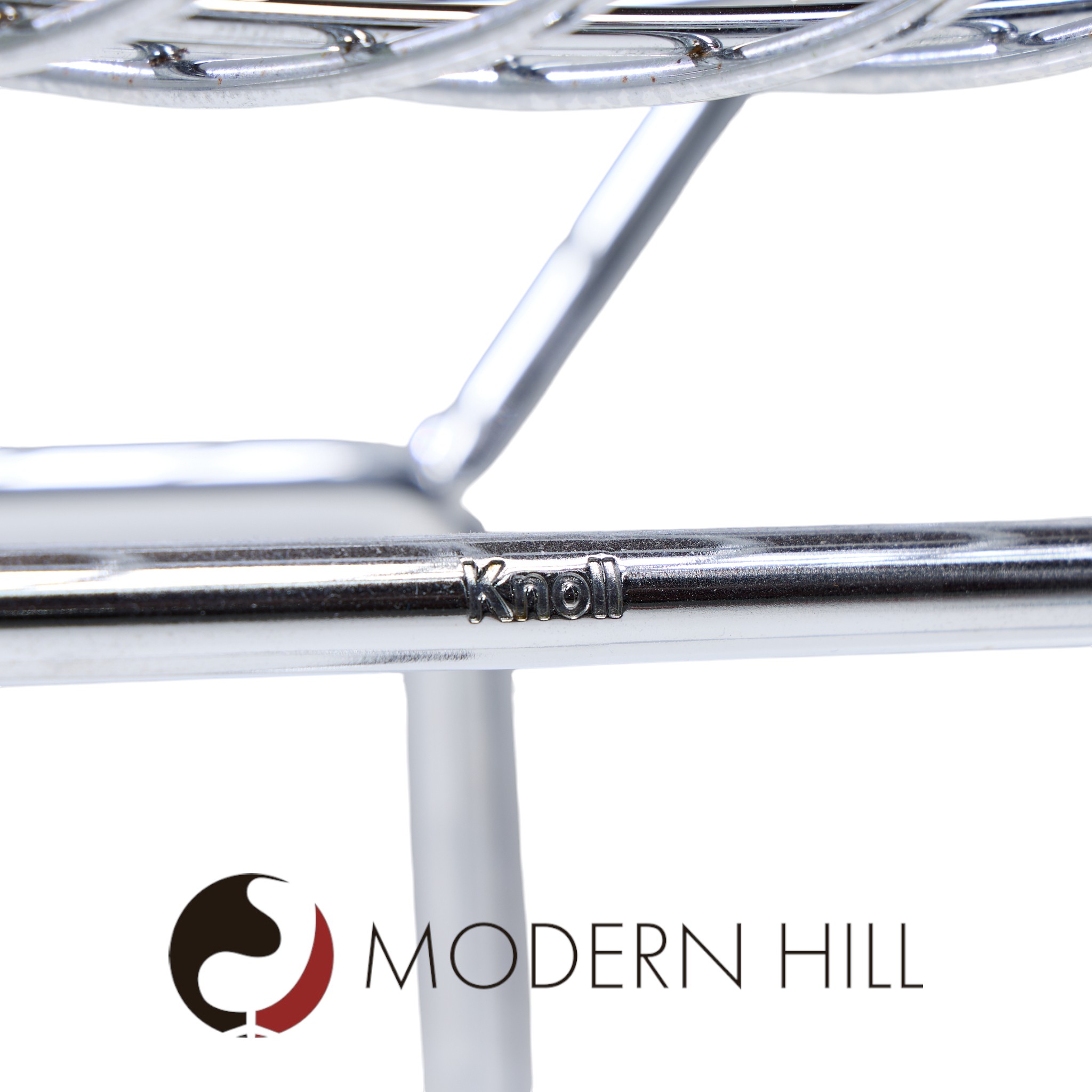 Harry Bertoia for Knoll Mid Century Chrome Counter Stools - Pair