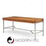 Jack Freiden for Pace Mid Century Burlwood and Chrome Desk | Mid Century Modern Furniture - Mid Century Furniture Chicago Jack Freiden for Pace Mid Century Burlwood and Chrome Desk