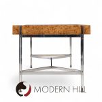Jack Freiden for Pace Mid Century Burlwood and Chrome Desk | Mid Century Modern Furniture - Mid Century Furniture Chicago Jack Freiden for Pace Mid Century Burlwood and Chrome Desk
