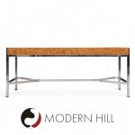 Jack Freiden for Pace Mid Century Burlwood and Chrome Desk | Mid Century Modern Furniture - Mid Century Furniture Chicago Jack Freiden for Pace Mid Century Burlwood and Chrome Desk