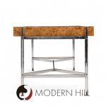 Jack Freiden for Pace Mid Century Burlwood and Chrome Desk | Mid Century Modern Furniture - Mid Century Furniture Chicago Jack Freiden for Pace Mid Century Burlwood and Chrome Desk