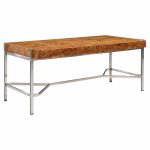 Jack Freiden for Pace Mid Century Burlwood and Chrome Desk | Mid Century Modern Furniture - Mid Century Furniture Chicago Jack Freiden for Pace Mid Century Burlwood and Chrome Desk