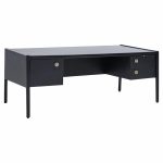 Jens Risom Mid Century Ebonized Walnut Desk | Mid Century Modern Furniture - Mid Century Furniture Chicago Jens Risom Mid Century Ebonized Walnut Desk