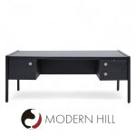 Jens Risom Mid Century Ebonzed Walnut Desk | Mid Century Modern Furniture - Mid Century Furniture Chicago Jens Risom Mid Century Ebonzed Walnut Desk