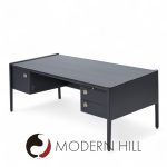 Jens Risom Mid Century Ebonzed Walnut Desk | Mid Century Modern Furniture - Mid Century Furniture Chicago Jens Risom Mid Century Ebonzed Walnut Desk