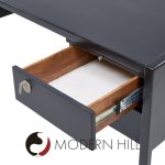 Jens Risom Mid Century Ebonzed Walnut Desk | Mid Century Modern Furniture - Mid Century Furniture Chicago Jens Risom Mid Century Ebonzed Walnut Desk