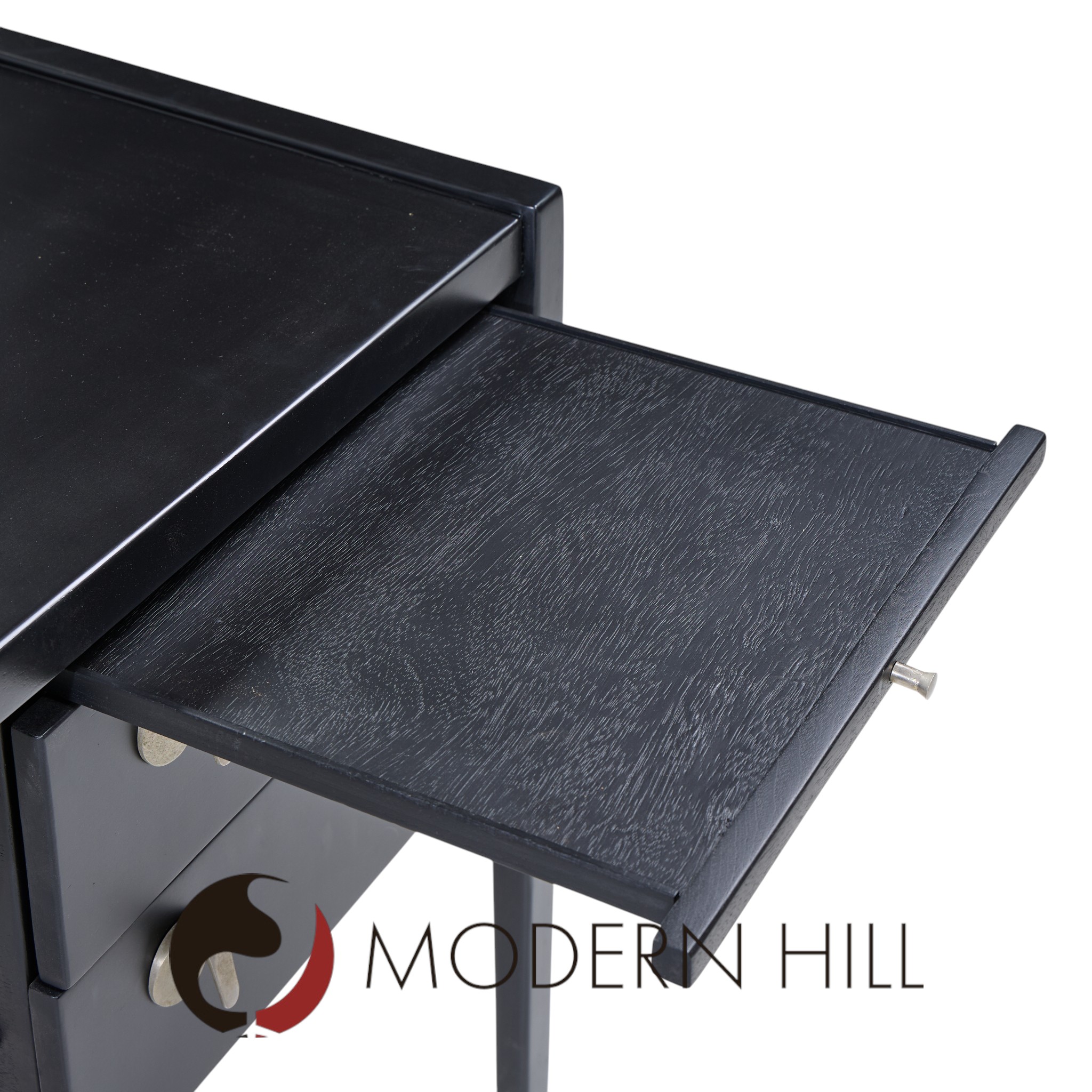 Jens Risom Mid Century Ebonzed Walnut Desk