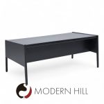 Jens Risom Mid Century Ebonzed Walnut Desk | Mid Century Modern Furniture - Mid Century Furniture Chicago Jens Risom Mid Century Ebonzed Walnut Desk