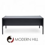 Jens Risom Mid Century Ebonzed Walnut Desk | Mid Century Modern Furniture - Mid Century Furniture Chicago Jens Risom Mid Century Ebonzed Walnut Desk